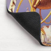 ヴィンテージSFエイリアン戦争タコ マウスパッド (コーナー)