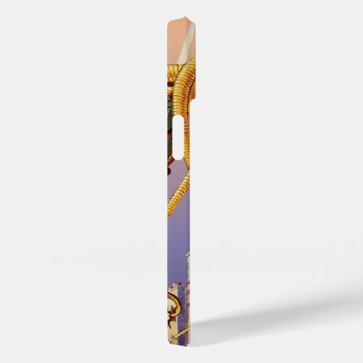 ヴィンテージSFエイリアン戦争タコ Case-Mate iPhoneケース (裏面 / 右)