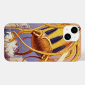 ヴィンテージSFエイリアン戦争タコ Case-Mate iPhoneケース (裏面 (横))