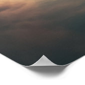 ヴィンテージSFカー飛んでいるポスター ポスター (角)