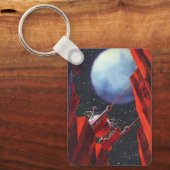 ヴィンテージSFキャニオン宇宙ムーンローバー キーホルダー (正面)