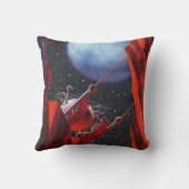 ヴィンテージSFキャニオン宇宙ムーンローバー クッション (裏面)