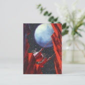 ヴィンテージSFキャニオン宇宙ムーンローバー ポストカード (スタンド正面)