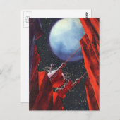 ヴィンテージSFキャニオン宇宙ムーンローバー ポストカード (正面/裏面)