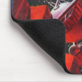 ヴィンテージSFキャニオン宇宙ムーンローバー マウスパッド (コーナー)