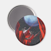 ヴィンテージSFキャニオン宇宙ムーンローバー マグネット (正面/裏面)