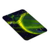 ヴィンテージSFグリーンプラネットと宇宙船 マグネット (右側)