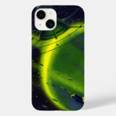 ヴィンテージSFグリーンプラネットと宇宙船 Case-Mate iPhoneケース (裏面)
