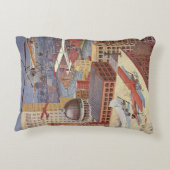 ヴィンテージSFシティスチームビクトリアンパンク アクセントクッション (裏面)