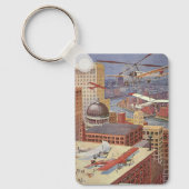 ヴィンテージSFシティスチームビクトリアンパンク キーホルダー (正面)