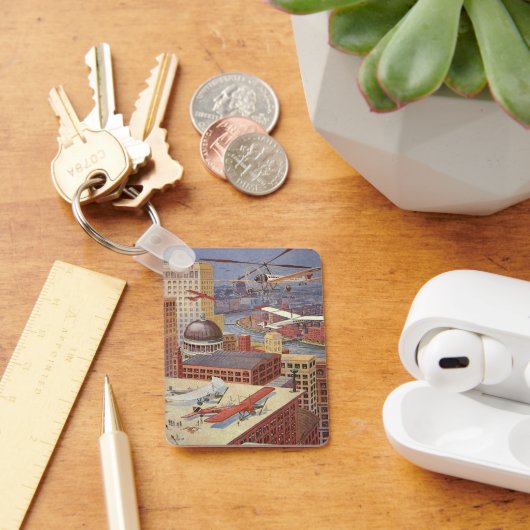 ヴィンテージSFシティスチームビクトリアンパンク キーホルダー (デスク)