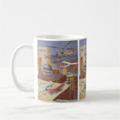 ヴィンテージSFシティスチームビクトリアンパンク コーヒーマグカップ (左)