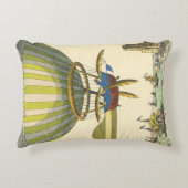 ヴィンテージSFスチームパンク熱気球 アクセントクッション (正面)