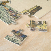 ヴィンテージSFスチームパンク熱気球 ジグソーパズル (側面)