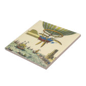 ヴィンテージSFスチームパンク熱気球 タイル (側面)