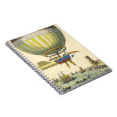 ヴィンテージSFスチームパンク熱気球 ノートブック (右側)