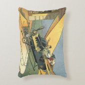 ヴィンテージSFスチームパンク転換車 アクセントクッション (正面(垂直))