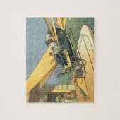 ヴィンテージSFスチームパンク転換車 ジグソーパズル (縦)