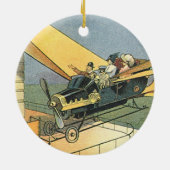 ヴィンテージSFスチームパンク転換車 セラミックオーナメント (裏面)