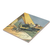 ヴィンテージSFスチームパンク転換車 タイル (側面)