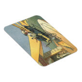 ヴィンテージSFスチームパンク転換車 マグネット (右側)