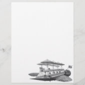 ヴィンテージSFスチームパンク飛行船日食 (正面)