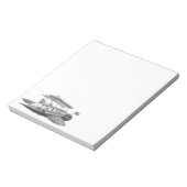 ヴィンテージSFスチームパンク飛行船日食 ノートパッド (回転)