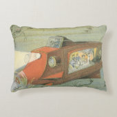 ヴィンテージSFスティームパンク海底海底海底海底船 アクセントクッション (正面)