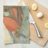 ヴィンテージSFスティームパンク海底海底海底海底船 キッチンタオル (四つ折り)