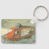 ヴィンテージSFスティームパンク海底海底海底海底船 キーホルダー (正面)