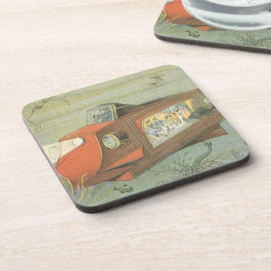 ヴィンテージSFスティームパンク海底海底海底海底船 コースター (左側)