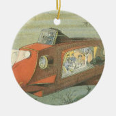 ヴィンテージSFスティームパンク海底海底海底海底船 セラミックオーナメント (正面)