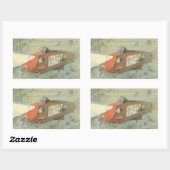 ヴィンテージSFスティームパンク海底海底海底海底船 長方形シール (シート)