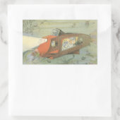 ヴィンテージSFスティームパンク海底海底海底海底船 長方形シール (バッグ)