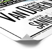 ヴィンテージSFネイビー対ナイトモンスター ポスター (角)