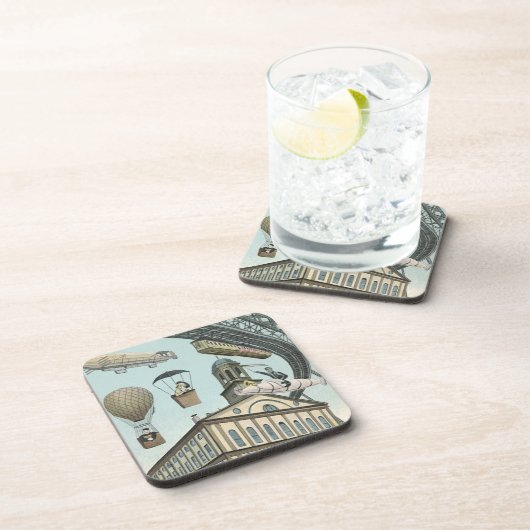 ヴィンテージSFビクトリアンスチームパンクシティ コースター (右側)