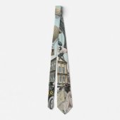 ヴィンテージSFビクトリアンスチームパンクシティ ネクタイ (裏面)