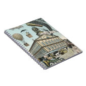 ヴィンテージSFビクトリアンスチームパンクシティ ノートブック (右側)