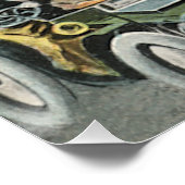 ヴィンテージSFビクトリアンスチームパンクシティ ポスター (コーナー)