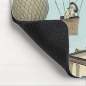 ヴィンテージSFビクトリアンスチームパンクシティ マウスパッド (コーナー)