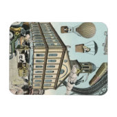 ヴィンテージSFビクトリアンスチームパンクシティ マグネット (横)