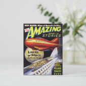 ヴィンテージSFブックカバーアートライナーの宇宙 ポストカード (スタンド正面)