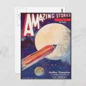 ヴィンテージSFブックカバーアート別の次元 ポストカード (正面/裏面)