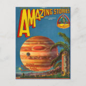 ヴィンテージSFブックカバーアート宇宙旅行 ポストカード (正面)