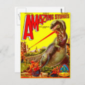 ヴィンテージSFブックカバーアート エイリアン昆虫 ポストカード (正面/裏面)