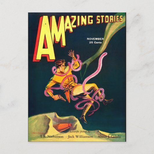 ヴィンテージSFブックカバーアート ポストカード (正面)