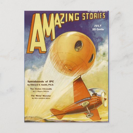 ヴィンテージSFブックカバーアートU.F.O. ポストカード (正面)