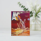 ヴィンテージSFブック·カバー·アート·エイリアン1937 ポストカード (スタンド正面)