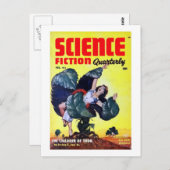 ヴィンテージSFマン食べ物ズ・プラント ポストカード (正面/裏面)