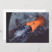 ヴィンテージSFムーンロケット爆破 (正面/裏面)